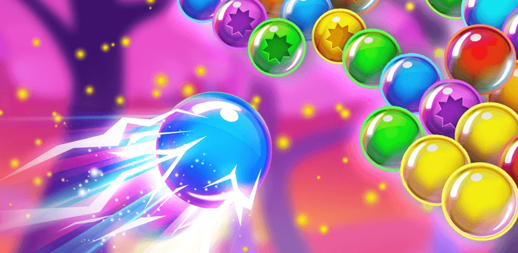 Bubble Shooter Classic gameplay and promotional artwork