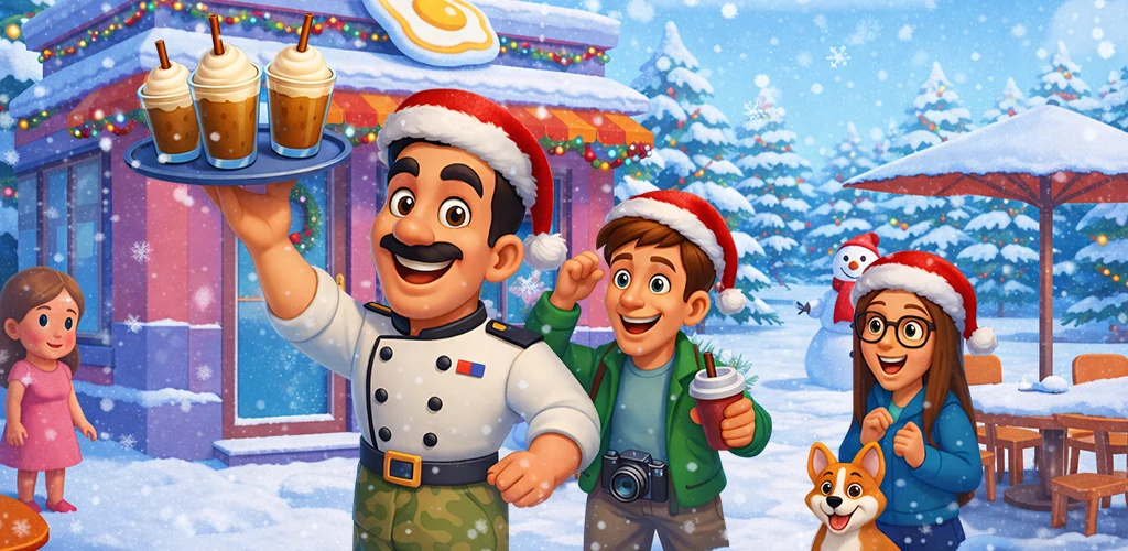 Chef Tycoon gameplay and promotional artwork