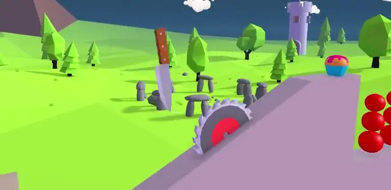 Knife Slice 3D gameplay and promotional artwork
